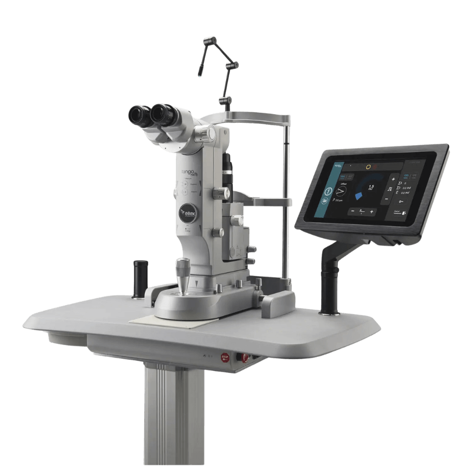 Matériel laser YAG pour intervention laser du segment antérieur au Centre Rétine Mathilde capsulotomie cataracte secondaire