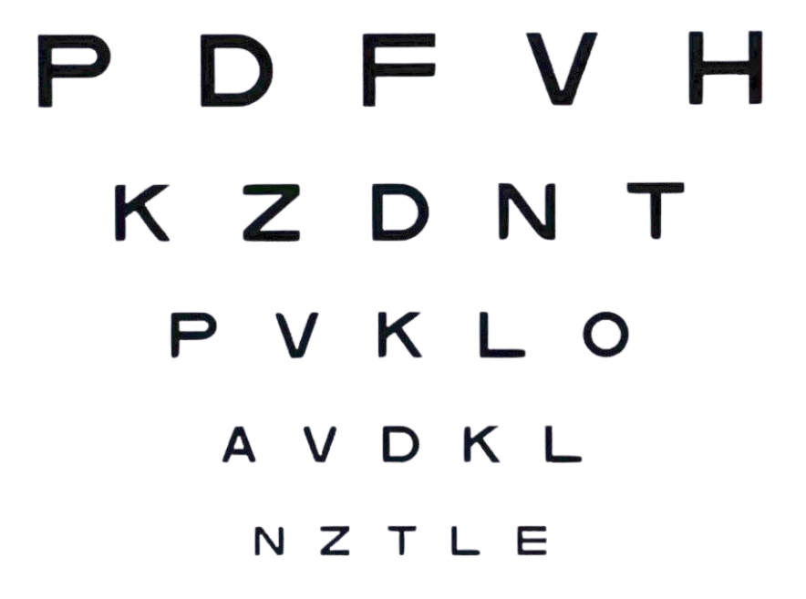 Test d'acuité visuelle ETDRS (Early Treatment Diabetic Retinopathy Study) au Centre Rétine Mathilde