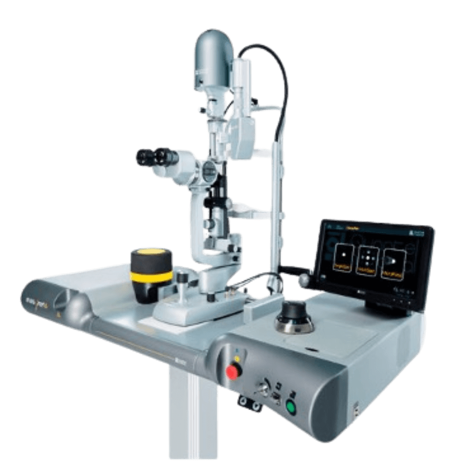 Matériel laser YAG pour intervention laser de la rétine au Centre Rétine Mathilde photocoagulation rétinienne rétinopathie diabétique diabète